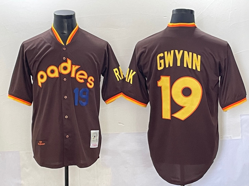 Men San Diego Padres #19 Gwynn brown Nike 2025 MLB Jersey 003